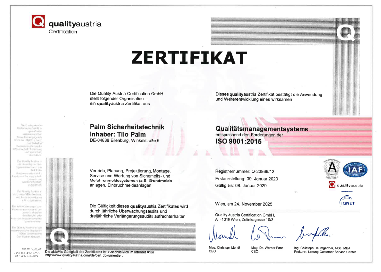 QM nach ISO 9001